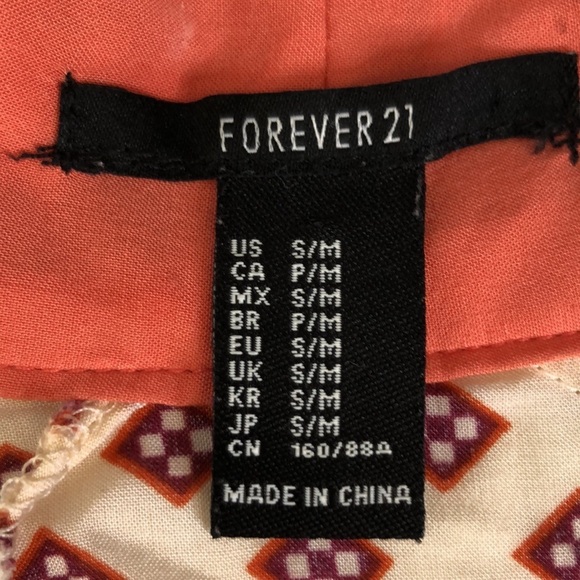 FOREVE 21 Abstract Paisley Print Embroidered Kimono  Size S/M - Picture 7 of 9